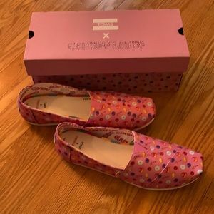 Toms pink Candy Land Alpargata women’s shoes 11